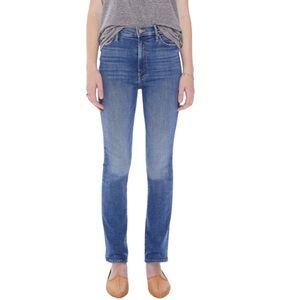 MOTHER The Swooner Rascal Hover Straight Leg Denim Jeans in Healing Jar Size 28